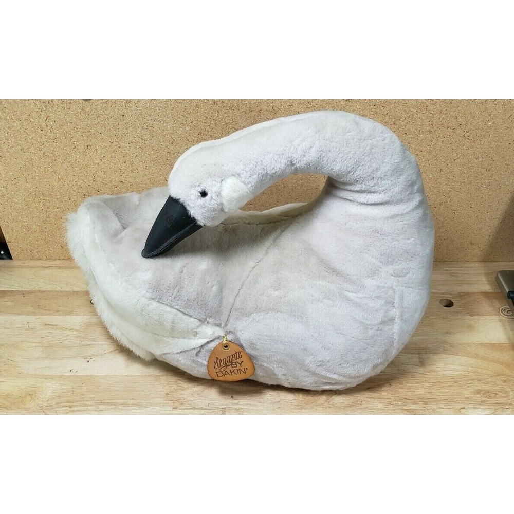 Vintage 1985 Elegante by Dankin Bird Goose Duck Swan Large Plush